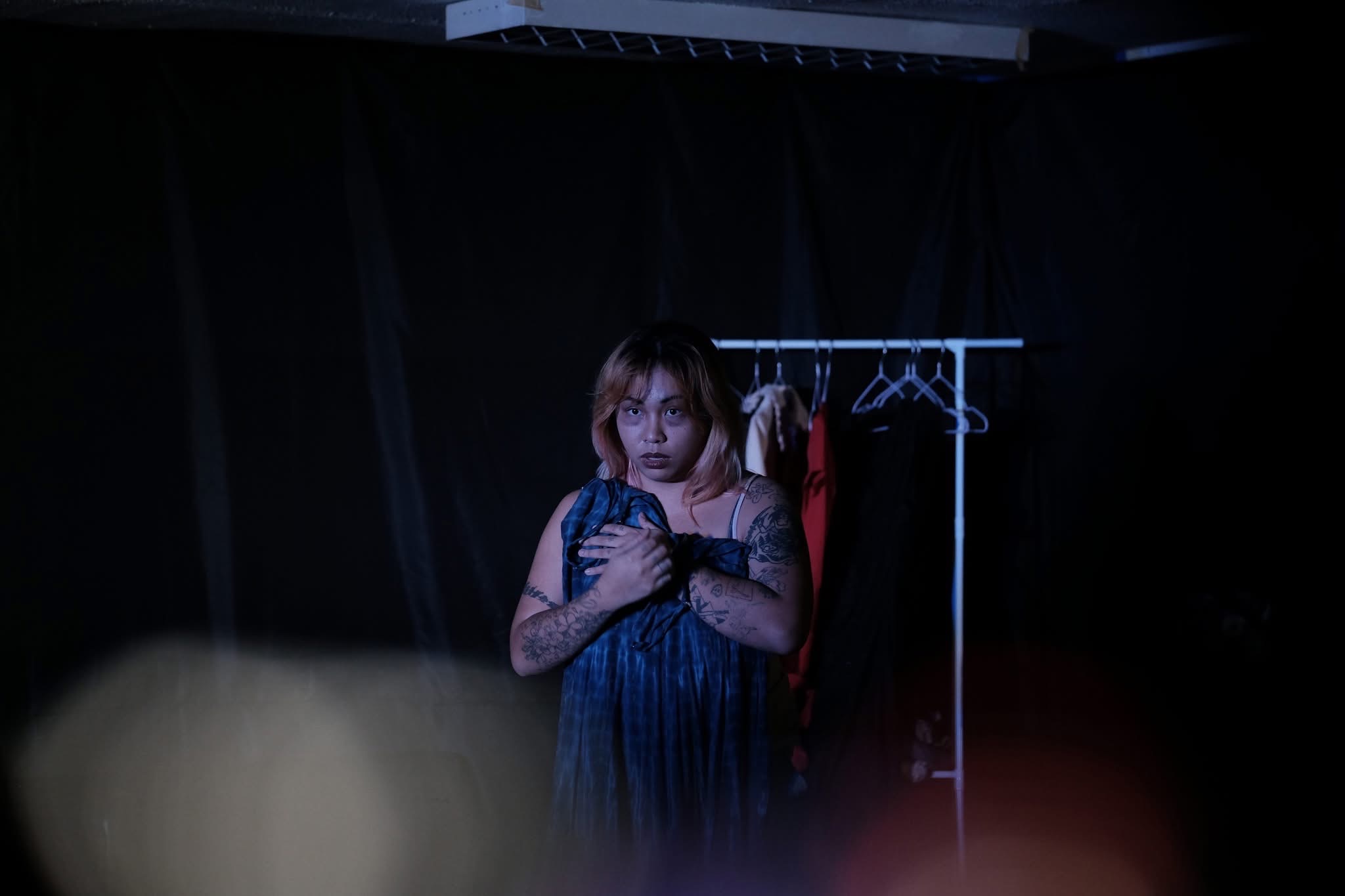 Tilda Oreta performing in My Survival Toolkit